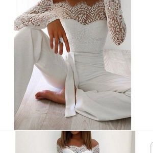White lace Jumpsuite